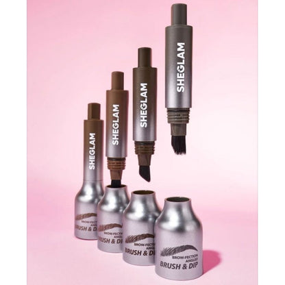 SHEGLAM Taupe Brow Fection Angled Brush & Dip