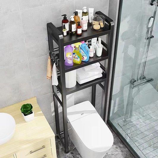 2/3 Tier Black Metal Bathroom Standing Shelf (2 RACKS)
