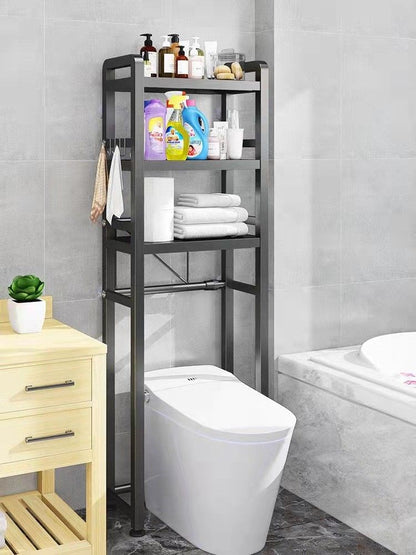 2/3 Tier Black Metal Bathroom Standing Shelf (2 RACKS)