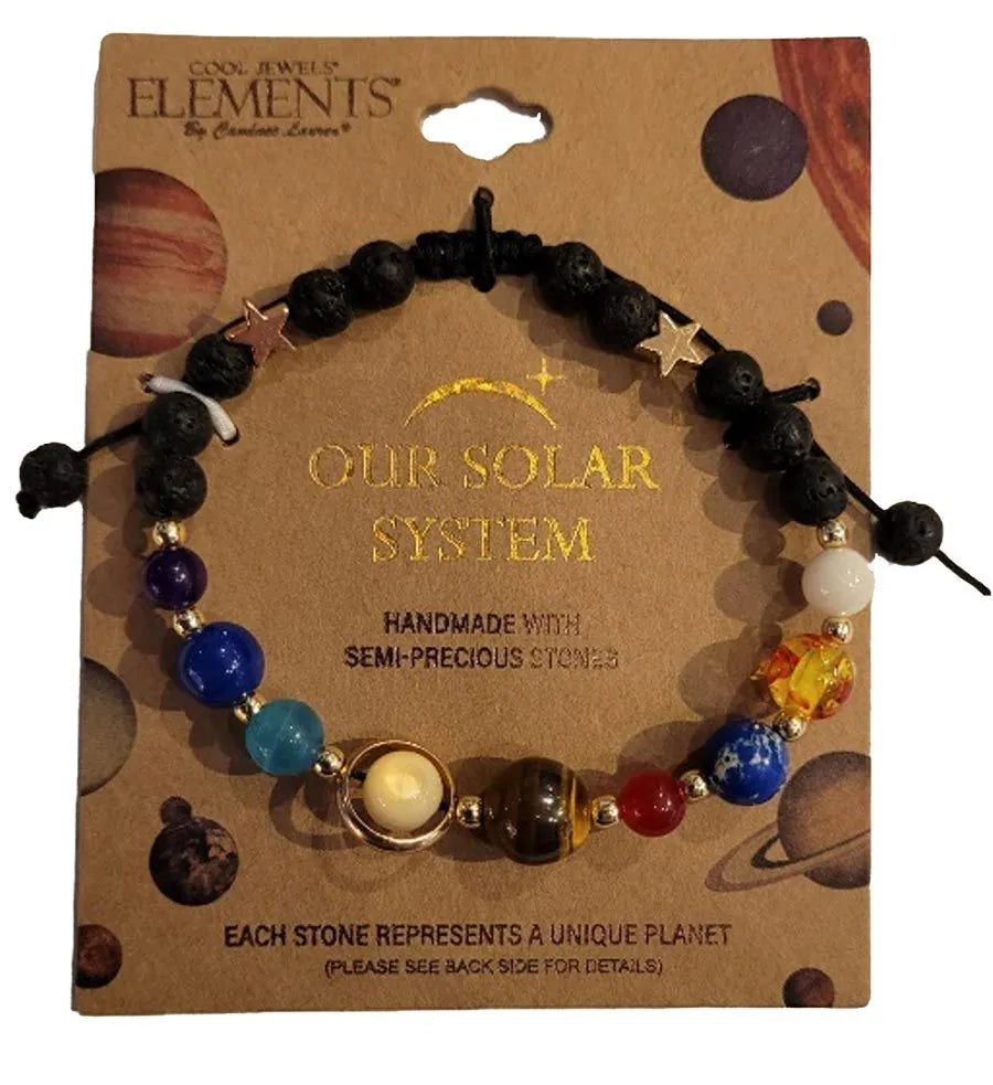 Handmade Bracelet with semi-precious stones - each stone represents a planet in our solar system!